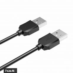 Mobile HAVIT 2-Feet USB 2.0 Type A Male To Type A Male Cable, Black