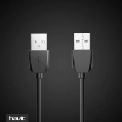 Mobile HAVIT 2-Feet USB 2.0 Type A Male To Type A Male Cable, Black