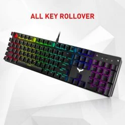 HAVIT Mechanical Gaming Keyboard And Mouse Combo 104 Keys With Rainbow Backlit