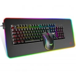 HAVIT KB511L RGB Mechanical Keyboard Mouse & Mouse Pad Combo 104 Keys With Detachable Wrist Rest 18 HAVIT KB511L RGB Mechanical Keyboard Mouse & Mouse Pad Combo 104 Keys With Detachable Wrist Rest