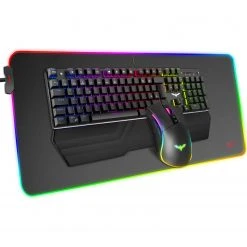 HAVIT KB511L RGB Mechanical Keyboard Mouse & Mouse Pad Combo 104 Keys With Detachable Wrist Rest 19 HAVIT KB511L RGB Mechanical Keyboard Mouse & Mouse Pad Combo 104 Keys With Detachable Wrist Rest