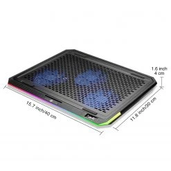 Computer HAVIT F2073 Gaming Laptop Cooling Pad For 15.6-17 Inch Laptop With RGB Backlight & Touch Control