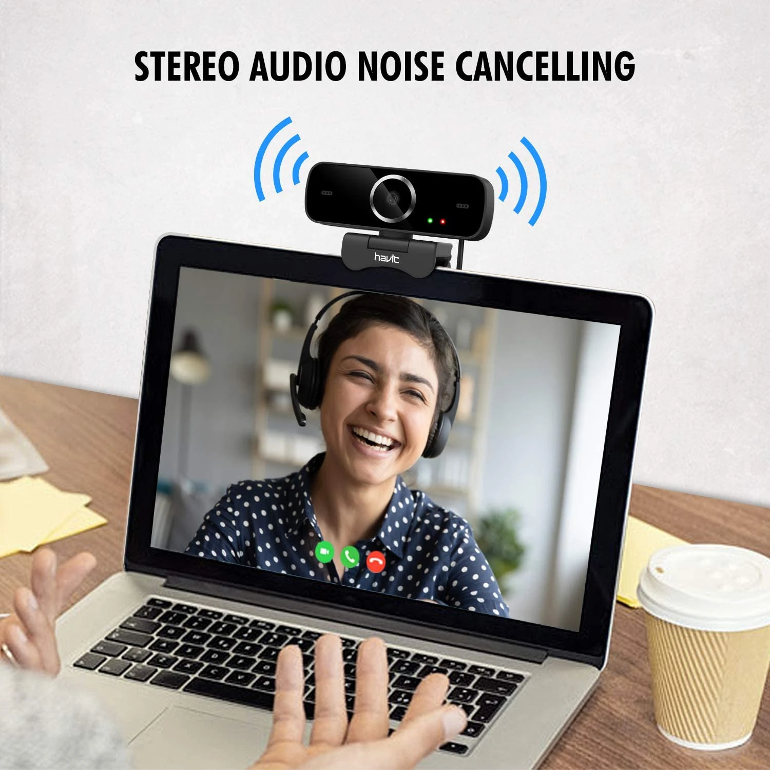 HAVIT C1096 1080P HD Webcam With Built-In Mic & Tripod 8 HAVIT C1096 1080P HD Webcam With Built-In Mic & Tripod