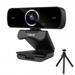 HAVIT C1096 1080P HD Webcam With Built-In Mic & Tripod