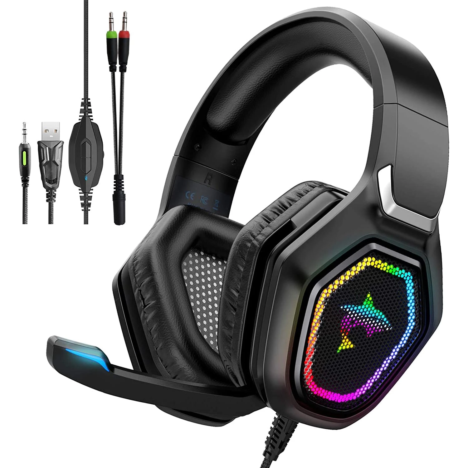 HAVIT F3 RGB Gaming Headset With In-Line Control & HD Microphone 8 HAVIT F3 RGB Gaming Headset With In-Line Control & HD Microphone