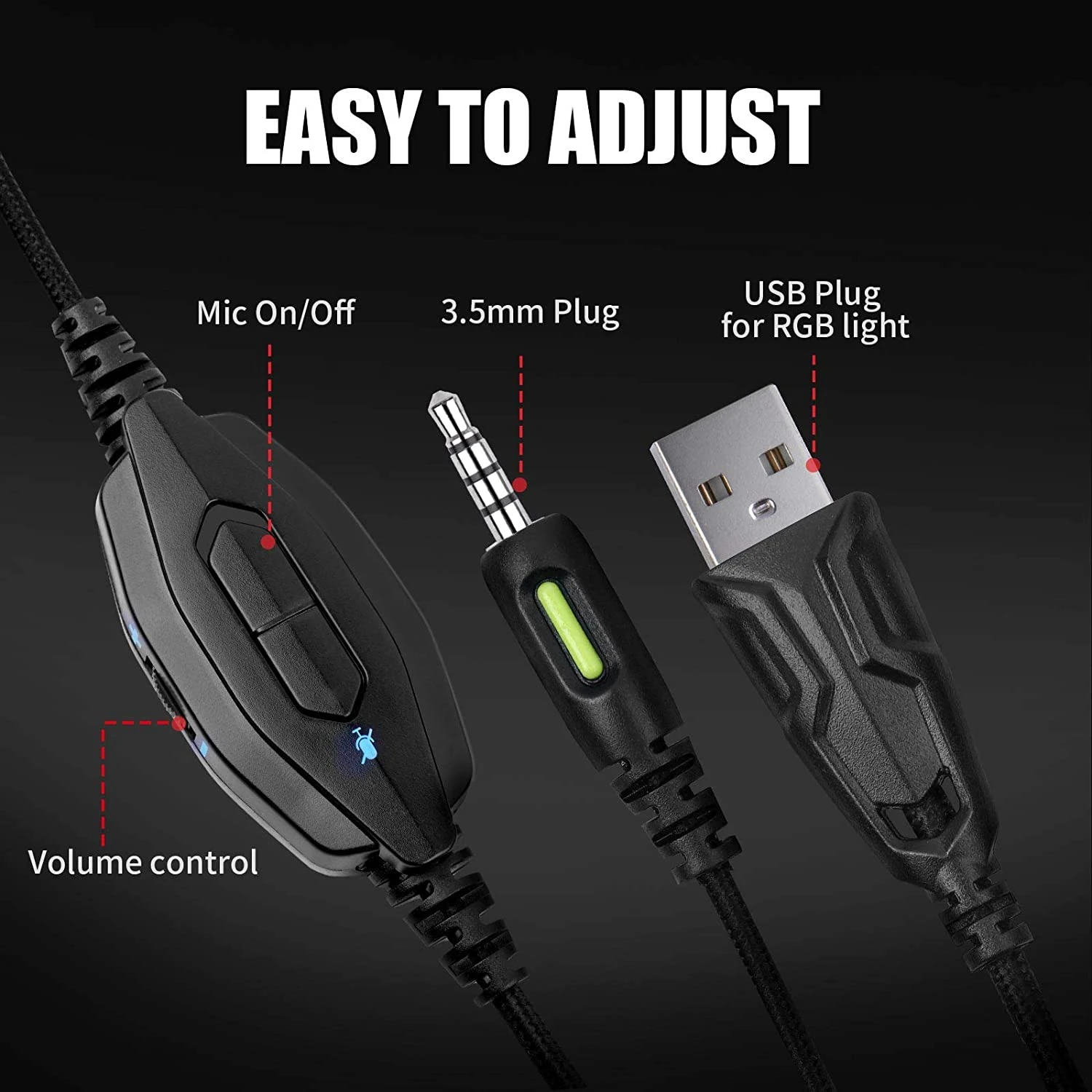 HAVIT F3 RGB Gaming Headset With In-Line Control & HD Microphone 5 HAVIT F3 RGB Gaming Headset With In-Line Control & HD Microphone