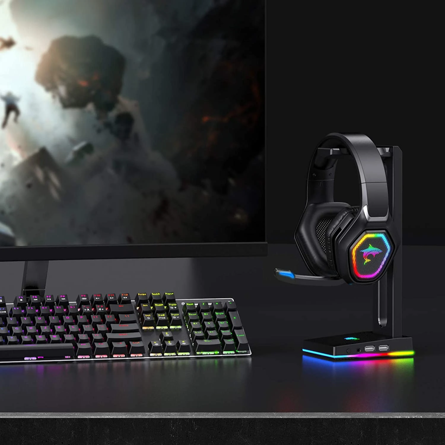 HAVIT F3 RGB Gaming Headset With In-Line Control & HD Microphone 7 HAVIT F3 RGB Gaming Headset With In-Line Control & HD Microphone