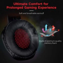 HAVIT H2001D Wired Gaming Headset With LED & Noise Cancelling Mic