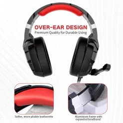 HAVIT H2001D Wired Gaming Headset With LED & Noise Cancelling Mic