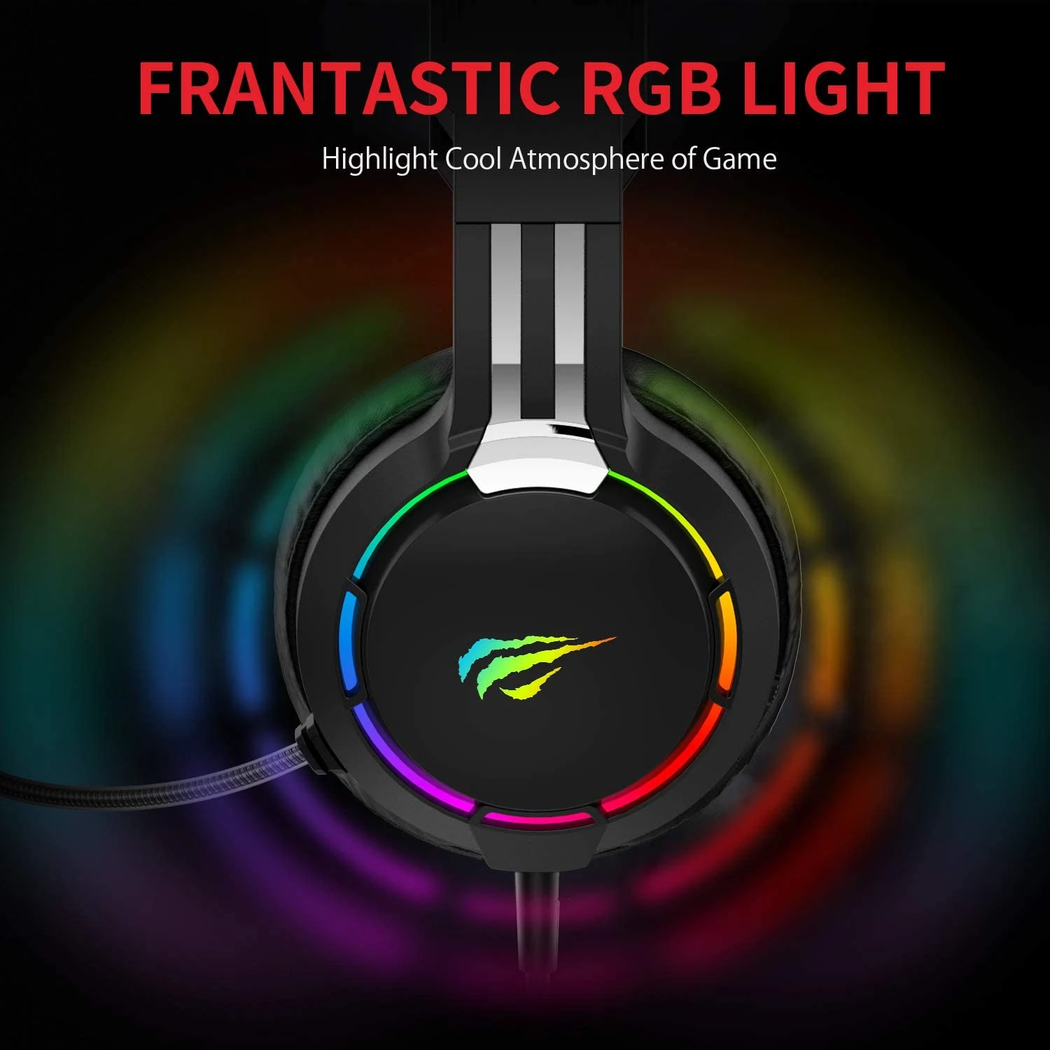HAVIT H2010D RGB Wired Gaming Headset With Volume Control & HD Microphone 7 HAVIT H2010D RGB Wired Gaming Headset With Volume Control & HD Microphone