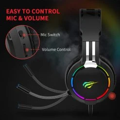 HAVIT H2010D RGB Wired Gaming Headset With Volume Control & HD Microphone 19 HAVIT H2010D RGB Wired Gaming Headset With Volume Control & HD Microphone