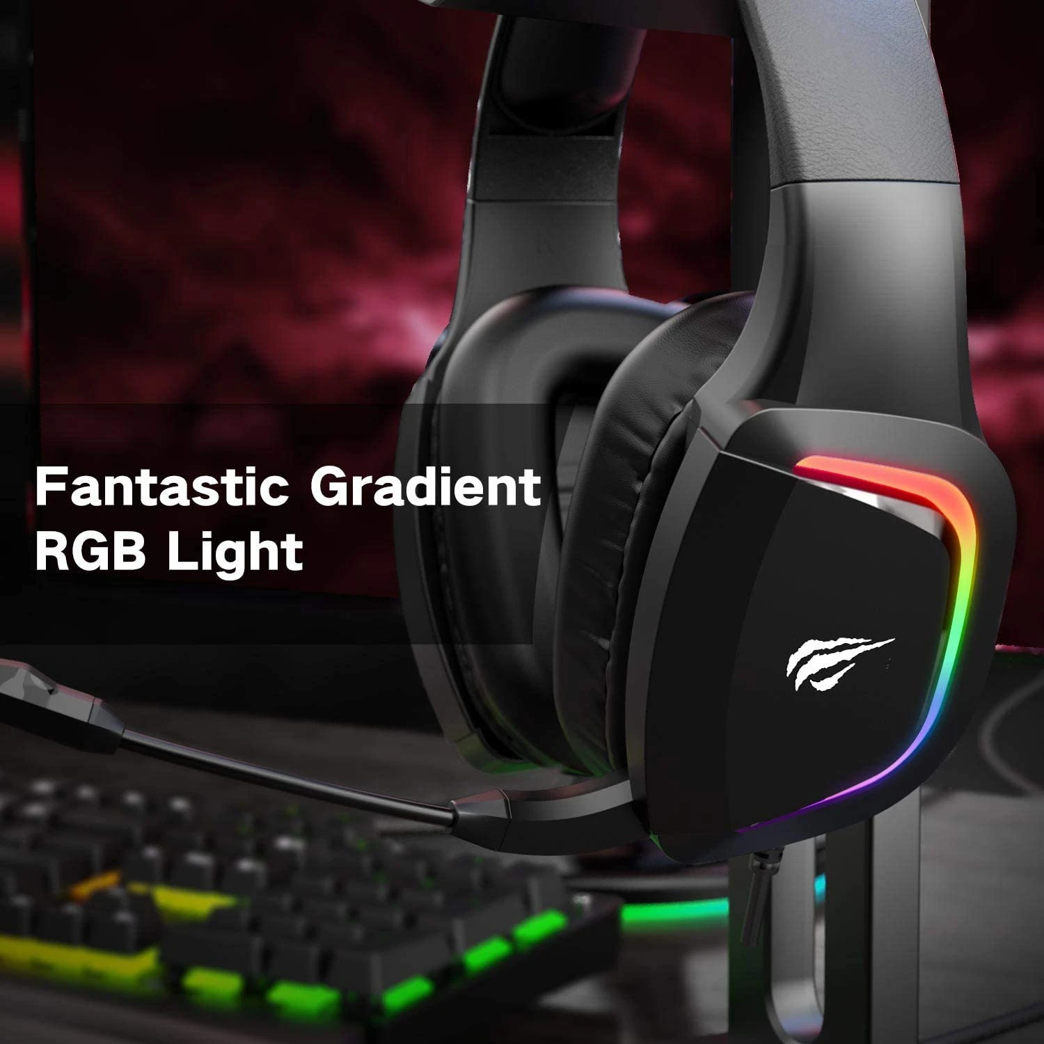 HAVIT H2025D RGB Wired Gaming Headset With 50mm Drivers & Volume Control 4 HAVIT H2025D RGB Wired Gaming Headset With 50mm Drivers & Volume Control