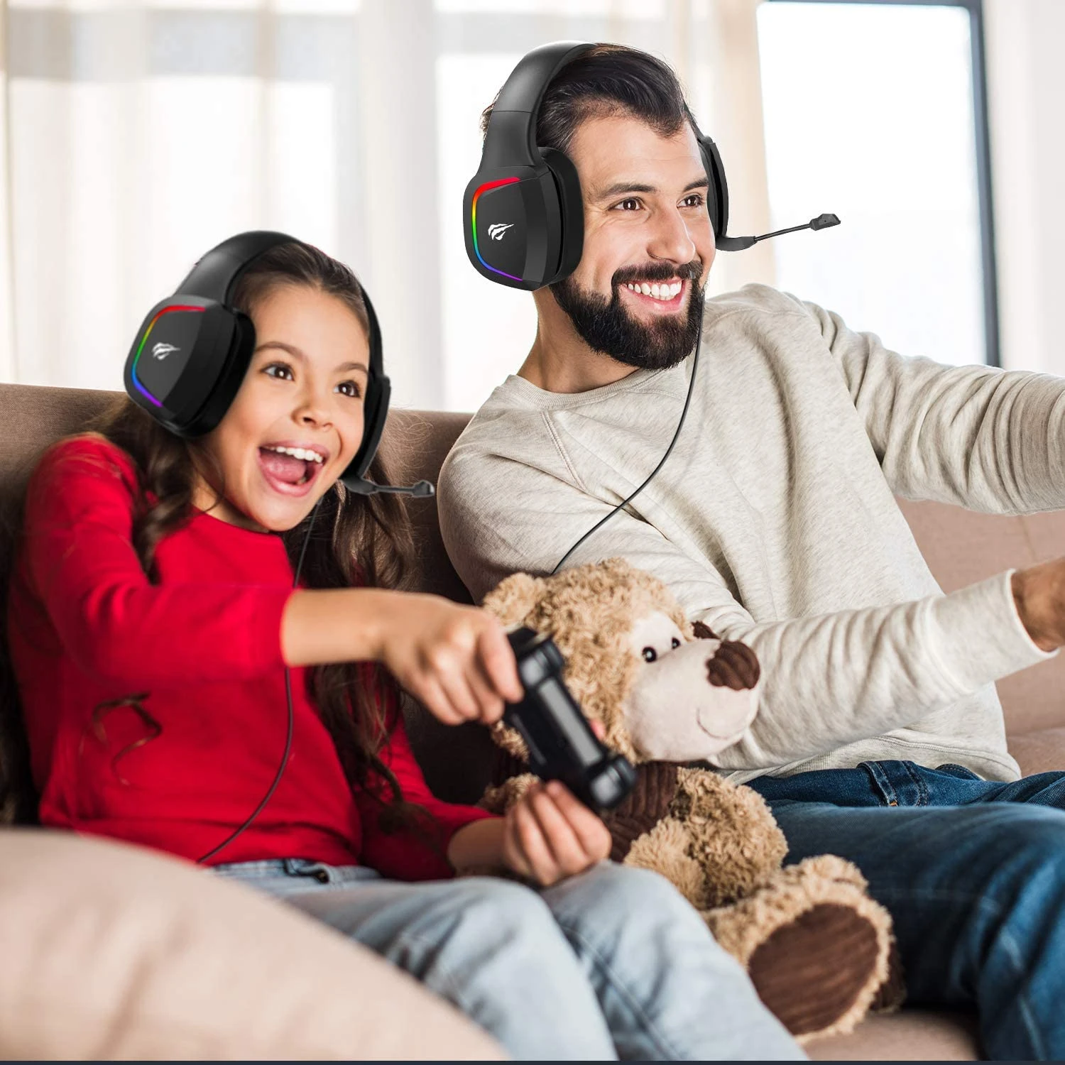 HAVIT H2025D RGB Wired Gaming Headset With 50mm Drivers & Volume Control 7 HAVIT H2025D RGB Wired Gaming Headset With 50mm Drivers & Volume Control