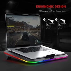 HAVIT HV-F2076 Gaming Laptop Cooling Pad For 12-17 Inch Laptop With 4 Quiet Fans & RGB Backlight 14 HAVIT HV-F2076 Gaming Laptop Cooling Pad For 12-17 Inch Laptop With 4 Quiet Fans & RGB Backlight