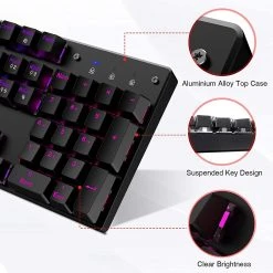 HAVIT HV-KB432L LED Gaming Mechanical Keyboard With Red Switches For PC Gamers And Work