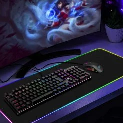 HAVIT HV-KB432L LED Gaming Mechanical Keyboard With Red Switches For PC Gamers And Work