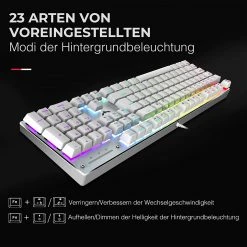 HAVIT HV-KB432L LED Gaming Mechanical Keyboard With Red Switches For PC Gamers And Work
