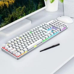 HAVIT HV-KB432L LED Gaming Mechanical Keyboard With Red Switches For PC Gamers And Work