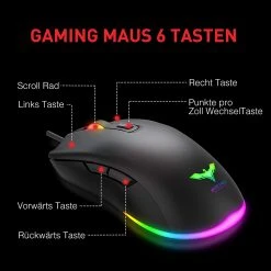 HAVIT HV-KB558CM Gaming Keyboard And Mouse Combo (Rainbow Backlit)