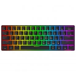 HAVIT KB255GCM Wireless 60% Mechanical Keyboard With 61 Keys, Rainbow Backlit, Bluetooth 5.0 / Wired Modes Gaming 17 HAVIT KB255GCM Wireless 60% Mechanical Keyboard With 61 Keys, Rainbow Backlit, Bluetooth 5.0 / Wired Modes Gaming