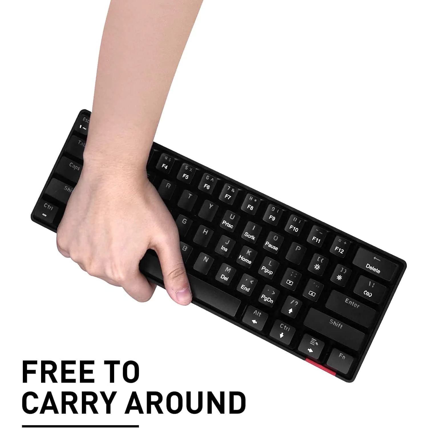 HAVIT KB255GCM Wireless 60% Mechanical Keyboard With 61 Keys, Rainbow Backlit, Bluetooth 5.0 / Wired Modes Gaming 7 HAVIT KB255GCM Wireless 60% Mechanical Keyboard With 61 Keys, Rainbow Backlit, Bluetooth 5.0 / Wired Modes Gaming