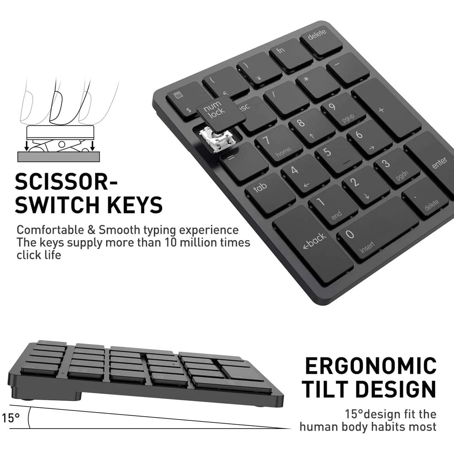 HAVIT KB260GCM 26 Keys Wireless Number Keypad For Mac OS And Window System Membrane Keyboard 6 HAVIT KB260GCM 26 Keys Wireless Number Keypad For Mac OS And Window System Membrane Keyboard