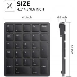 HAVIT KB260GCM 26 Keys Wireless Number Keypad For Mac OS And Window System Membrane Keyboard 14 HAVIT KB260GCM 26 Keys Wireless Number Keypad For Mac OS And Window System Membrane Keyboard