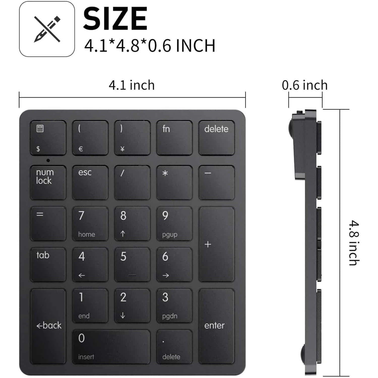 HAVIT KB260GCM 26 Keys Wireless Number Keypad For Mac OS And Window System Membrane Keyboard 7 HAVIT KB260GCM 26 Keys Wireless Number Keypad For Mac OS And Window System Membrane Keyboard