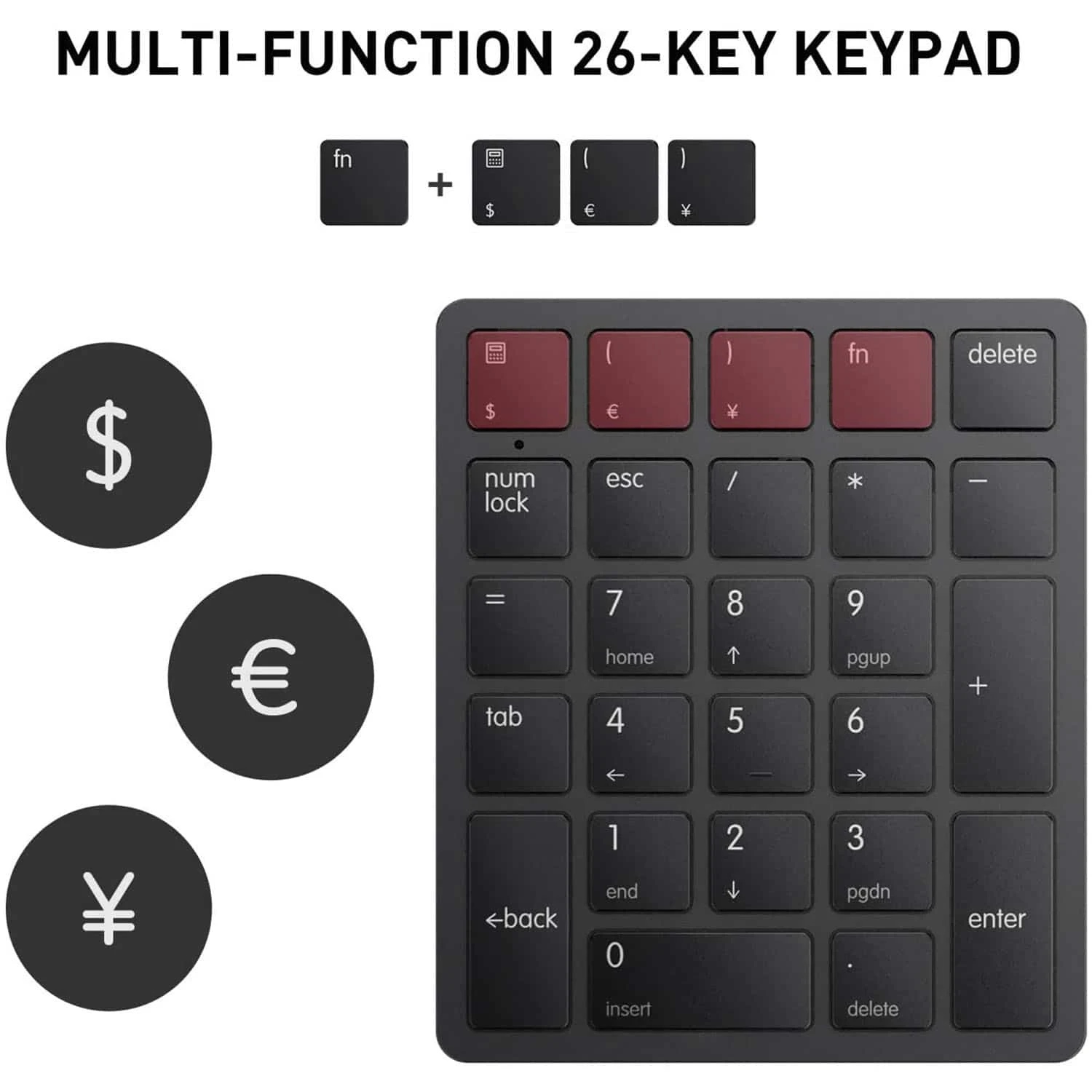 HAVIT KB260GCM 26 Keys Wireless Number Keypad For Mac OS And Window System Membrane Keyboard 8 HAVIT KB260GCM 26 Keys Wireless Number Keypad For Mac OS And Window System Membrane Keyboard