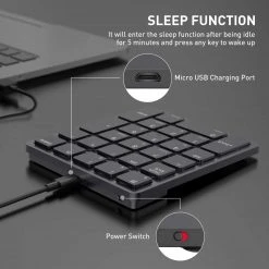 HAVIT KB260GCM 26 Keys Wireless Number Keypad For Mac OS And Window System Membrane Keyboard 11 HAVIT KB260GCM 26 Keys Wireless Number Keypad For Mac OS And Window System Membrane Keyboard