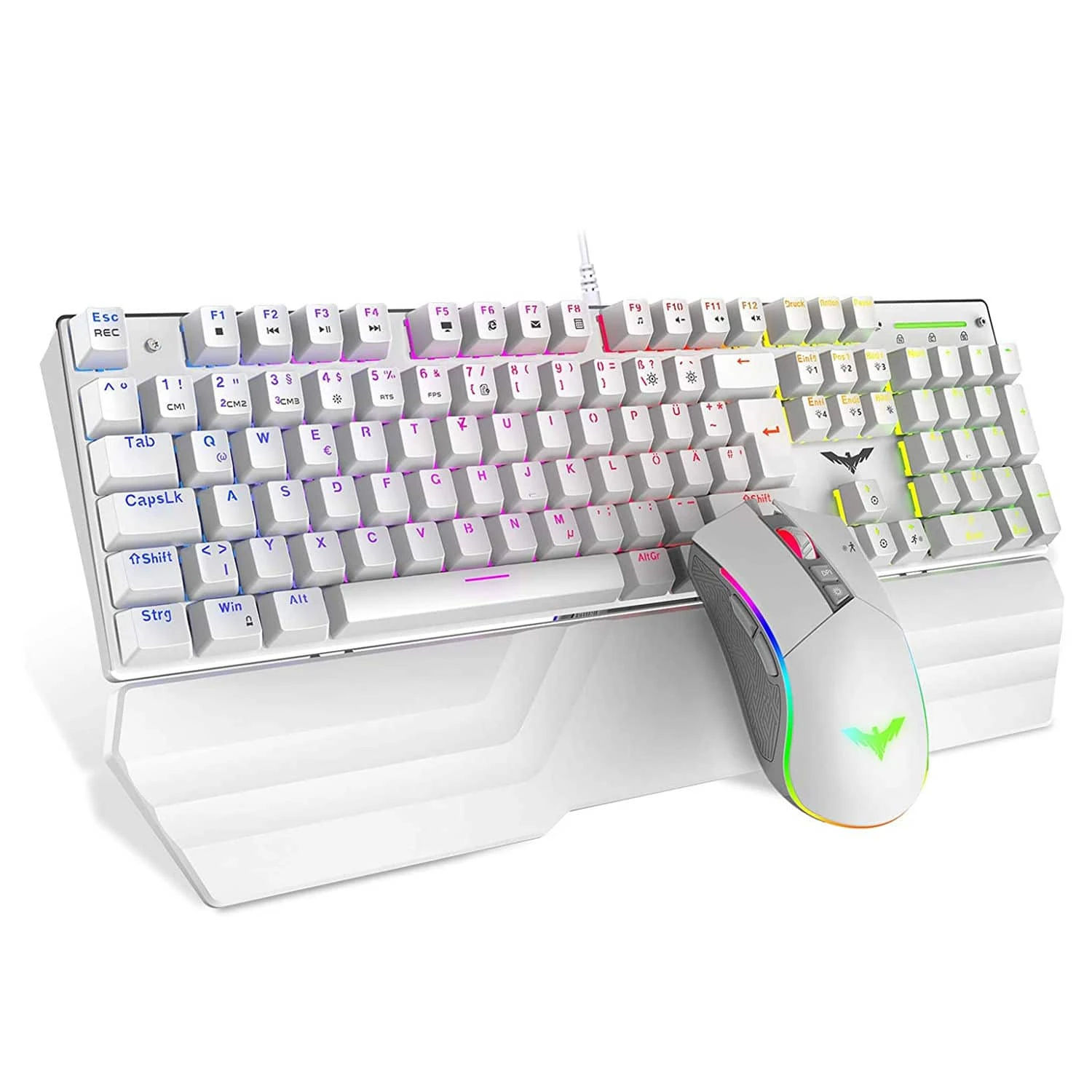 HAVIT KB389L Mechanical Keyboard And Mouse Combo 104 Keys With Detachable Wrist Rest 13 HAVIT KB389L Mechanical Keyboard And Mouse Combo 104 Keys With Detachable Wrist Rest