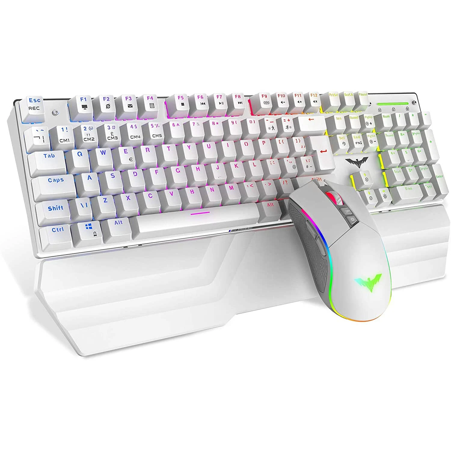 HAVIT KB389L Mechanical Keyboard And Mouse Combo 104 Keys With Detachable Wrist Rest 12 HAVIT KB389L Mechanical Keyboard And Mouse Combo 104 Keys With Detachable Wrist Rest