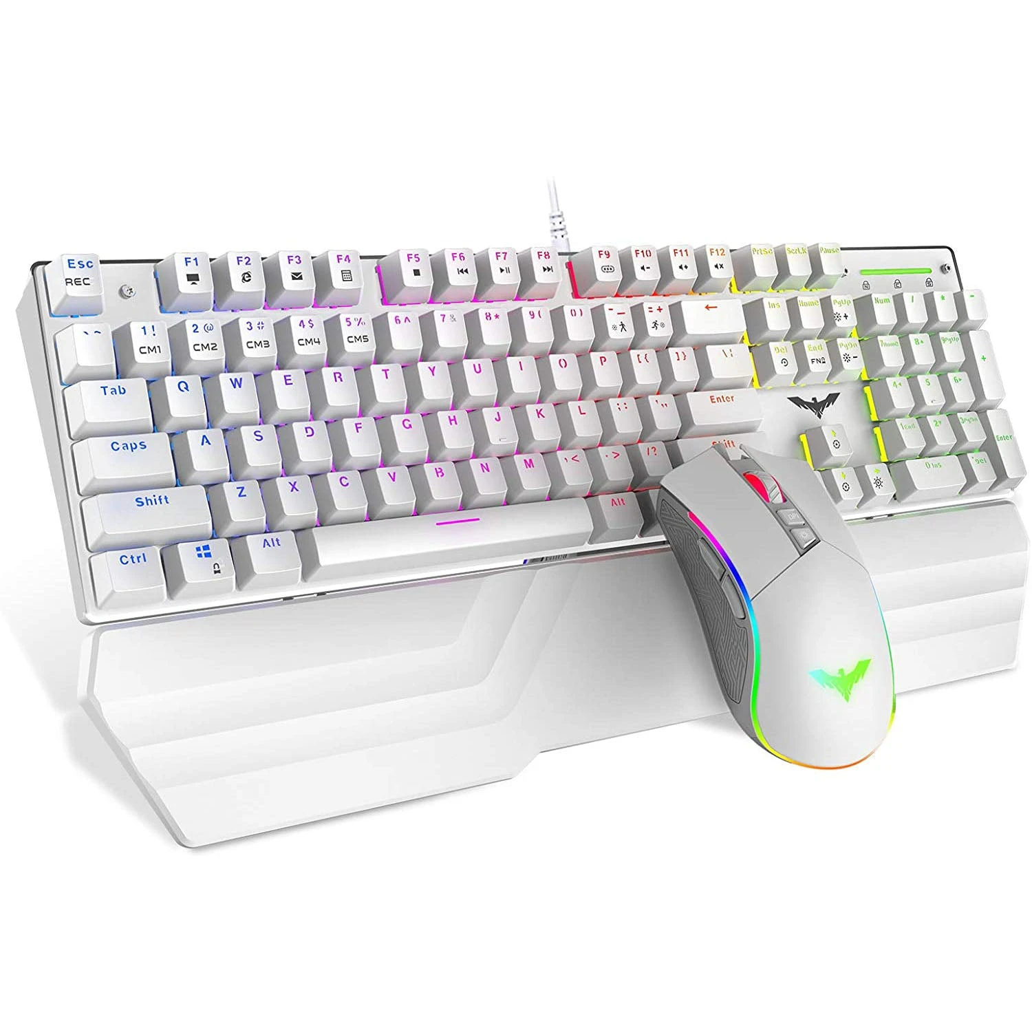 HAVIT KB389L Mechanical Keyboard And Mouse Combo 104 Keys With Detachable Wrist Rest 15 HAVIT KB389L Mechanical Keyboard And Mouse Combo 104 Keys With Detachable Wrist Rest