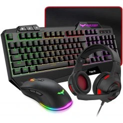 HAVIT KB392L Gaming Keyboard + Mouse + Mouse Pad + Headset Combo