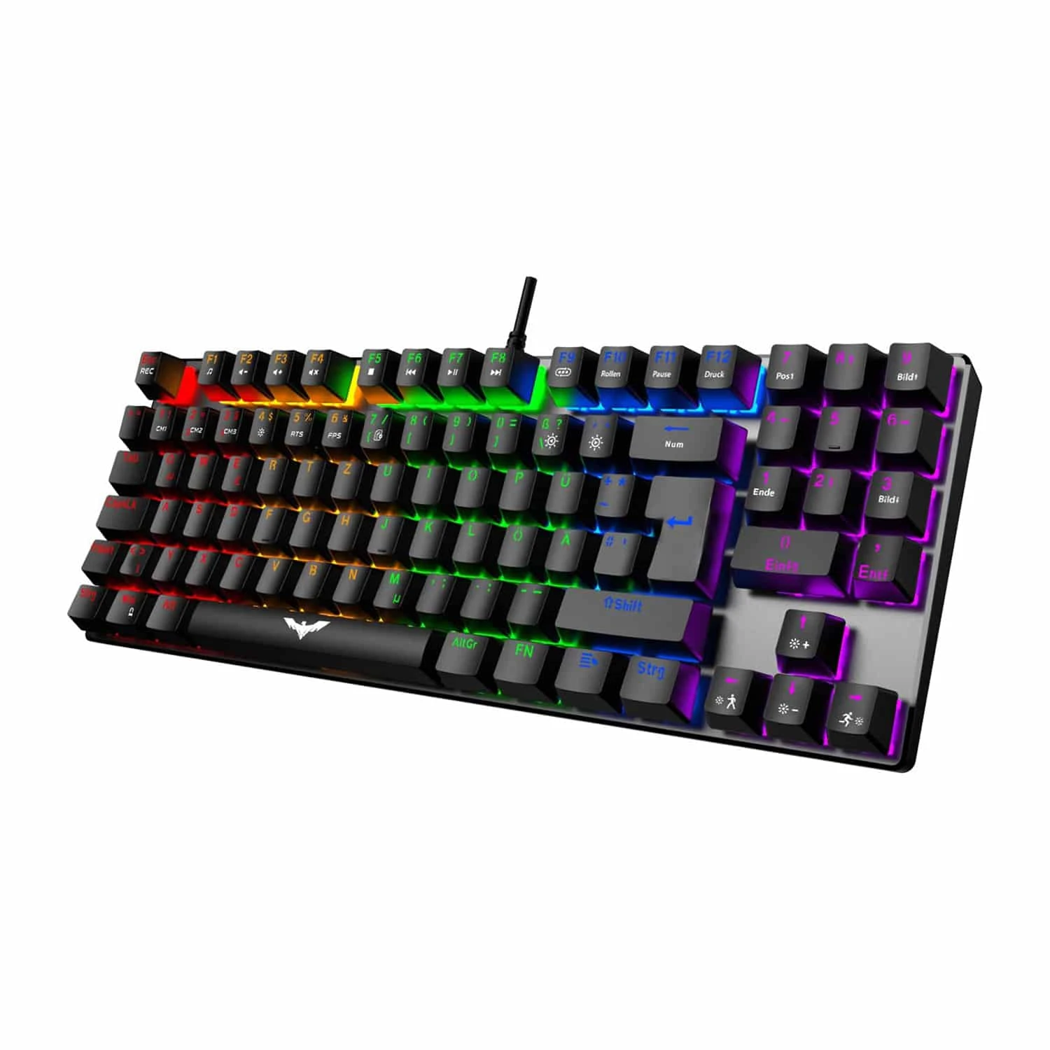 HAVIT KB486L 60% Gaming Mechanical Keyboard With 90 Keys Backlit Red Switch 1 HAVIT KB486L 60% Gaming Mechanical Keyboard With 90 Keys Backlit Red Switch