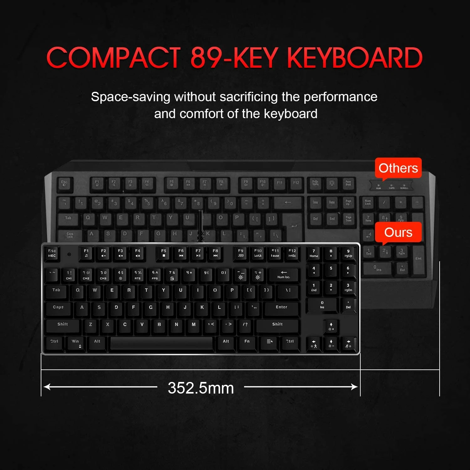 HAVIT KB486L 60% Gaming Mechanical Keyboard With 90 Keys Backlit Red Switch 11 HAVIT KB486L 60% Gaming Mechanical Keyboard With 90 Keys Backlit Red Switch