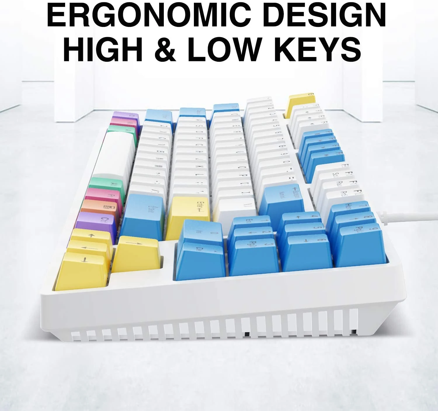 HAVIT KB487L TKL Mechanical Keyboard With 90 Keys PBT Keycaps 12 HAVIT KB487L TKL Mechanical Keyboard With 90 Keys PBT Keycaps