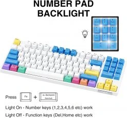HAVIT KB487L TKL Mechanical Keyboard With 90 Keys PBT Keycaps 32 HAVIT KB487L TKL Mechanical Keyboard With 90 Keys PBT Keycaps