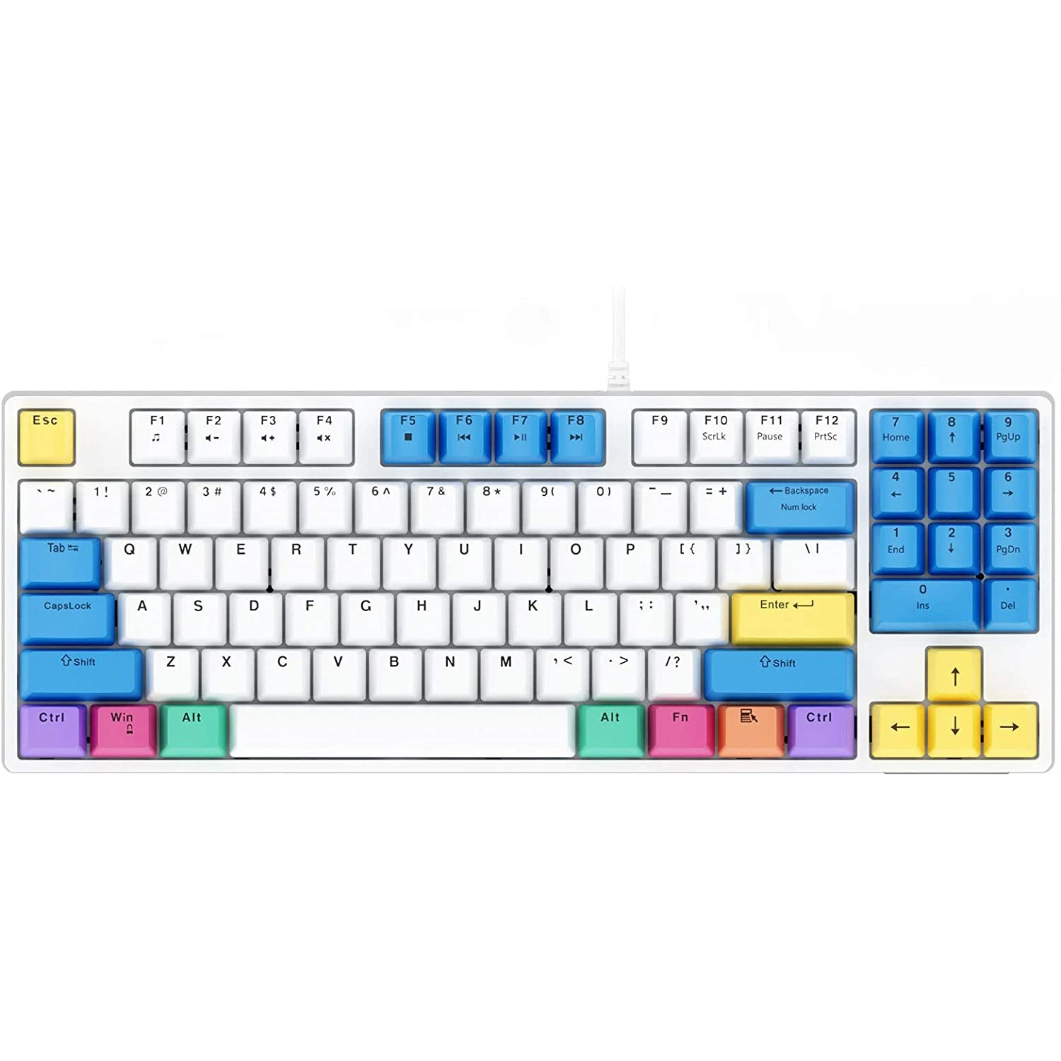 HAVIT KB487L TKL Mechanical Keyboard With 90 Keys PBT Keycaps 10 HAVIT KB487L TKL Mechanical Keyboard With 90 Keys PBT Keycaps