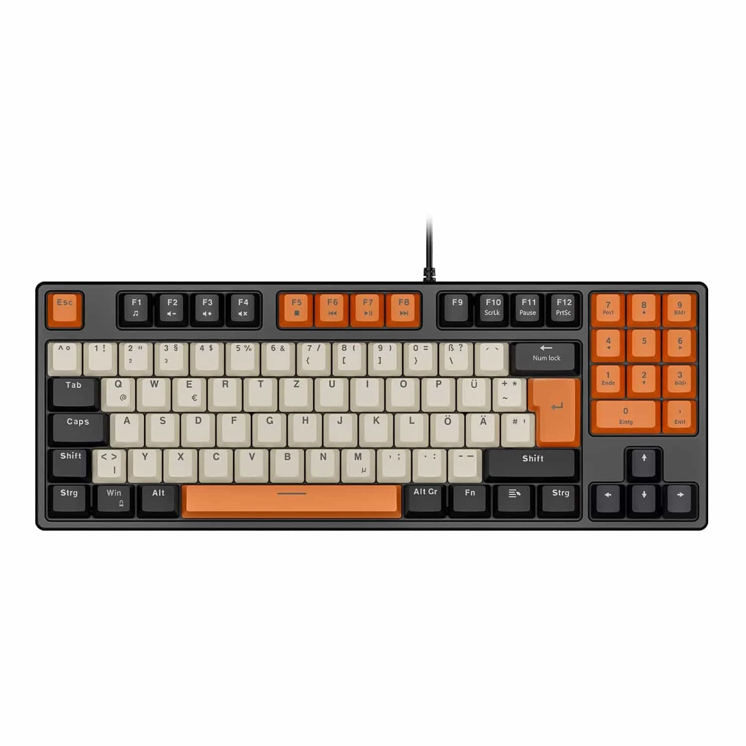 HAVIT KB487L TKL Mechanical Keyboard With 90 Keys PBT Keycaps 1 HAVIT KB487L TKL Mechanical Keyboard With 90 Keys PBT Keycaps