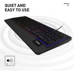 Gaming HAVIT KB488L Computer Keyboard 104 Keys With Rainbow Backlit & Wrist Rest 16 Gaming HAVIT KB488L Computer Keyboard 104 Keys With Rainbow Backlit & Wrist Rest