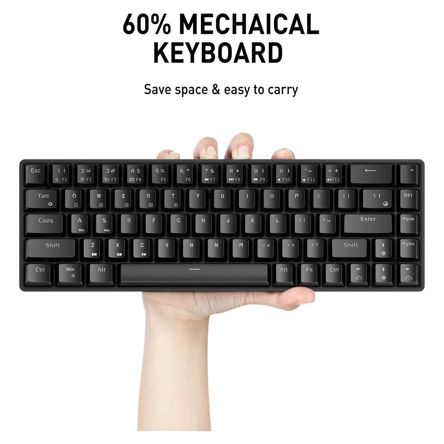 Gaming HAVIT KB498L Wireless Mechanical Keyboard & Programmable RGB Mouse Combo - 60% Keyboard With Bluetooth / Wired Modes 2 Gaming HAVIT KB498L Wireless Mechanical Keyboard & Programmable RGB Mouse Combo - 60% Keyboard With Bluetooth / Wired Modes