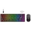 Gaming HAVIT KB498L Wireless Mechanical Keyboard & Programmable RGB Mouse Combo - 60% Keyboard With Bluetooth / Wired Modes