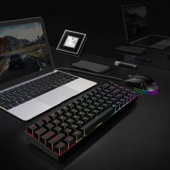 Gaming HAVIT KB498L Wireless Mechanical Keyboard & Programmable RGB Mouse Combo - 60% Keyboard With Bluetooth / Wired Modes 23 Gaming HAVIT KB498L Wireless Mechanical Keyboard & Programmable RGB Mouse Combo - 60% Keyboard With Bluetooth / Wired Modes