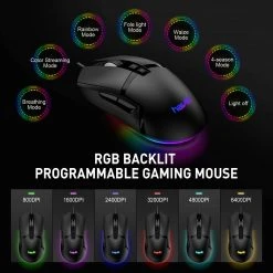 Gaming HAVIT KB498L Wireless Mechanical Keyboard & Programmable RGB Mouse Combo - 60% Keyboard With Bluetooth / Wired Modes 21 Gaming HAVIT KB498L Wireless Mechanical Keyboard & Programmable RGB Mouse Combo - 60% Keyboard With Bluetooth / Wired Modes