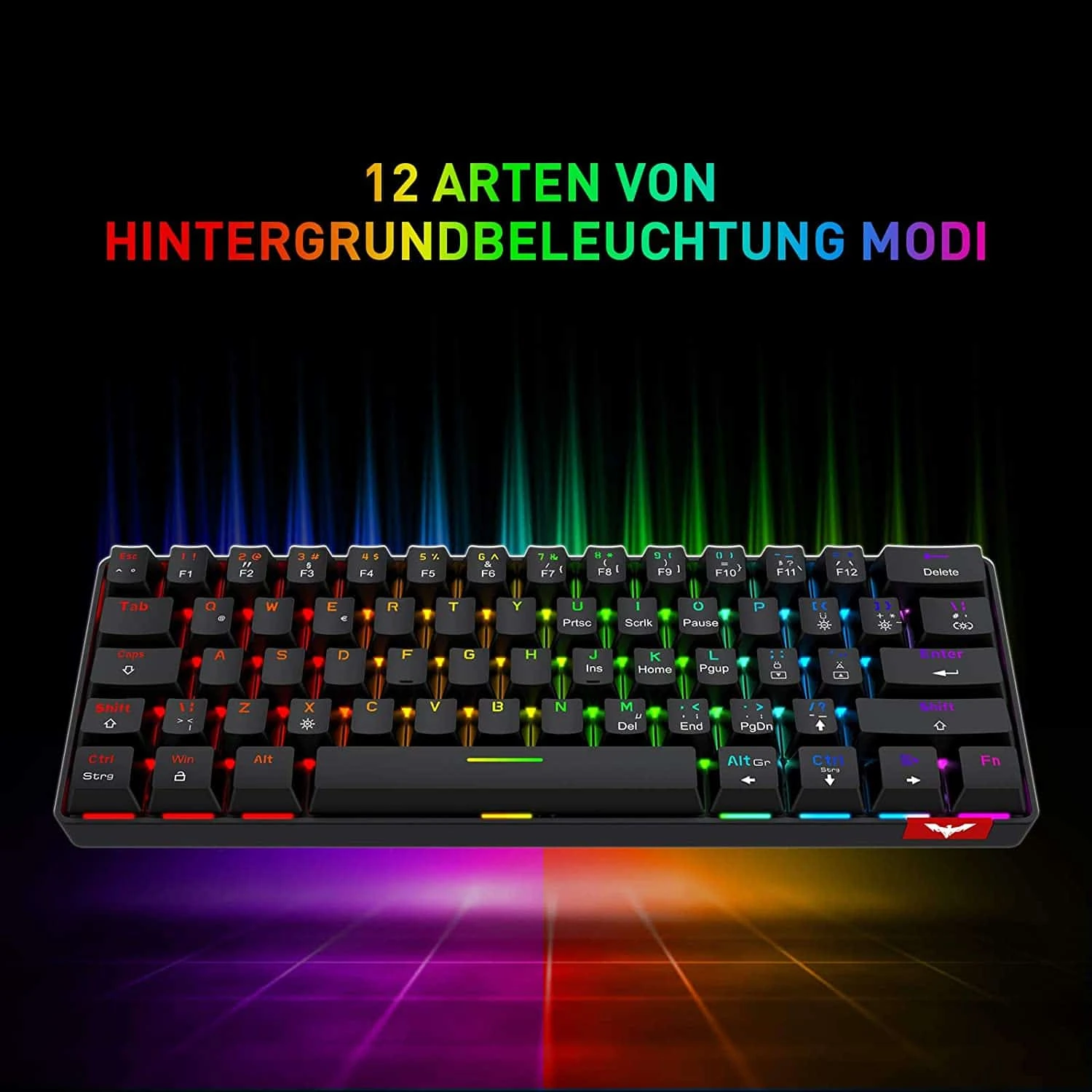 Gaming HAVIT KB611CM 60% Mechanical Keyboard & Programmable RGB Mouse Combo - 61 Keys Wired Type-C Backlit 9 Gaming HAVIT KB611CM 60% Mechanical Keyboard & Programmable RGB Mouse Combo - 61 Keys Wired Type-C Backlit