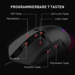 HAVIT KB854L RGB Gaming Keyboard & 7 Programmable Keys Mouse Combo 12 HAVIT KB854L RGB Gaming Keyboard & 7 Programmable Keys Mouse Combo