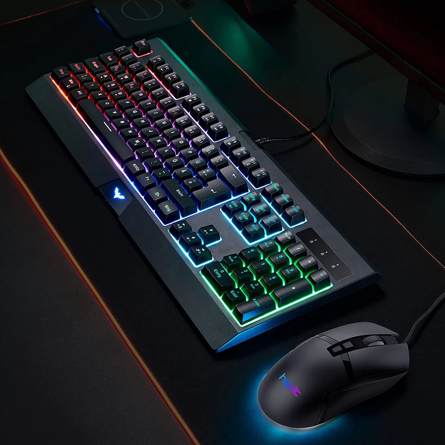 HAVIT KB854L RGB Gaming Keyboard & 7 Programmable Keys Mouse Combo 7 HAVIT KB854L RGB Gaming Keyboard & 7 Programmable Keys Mouse Combo