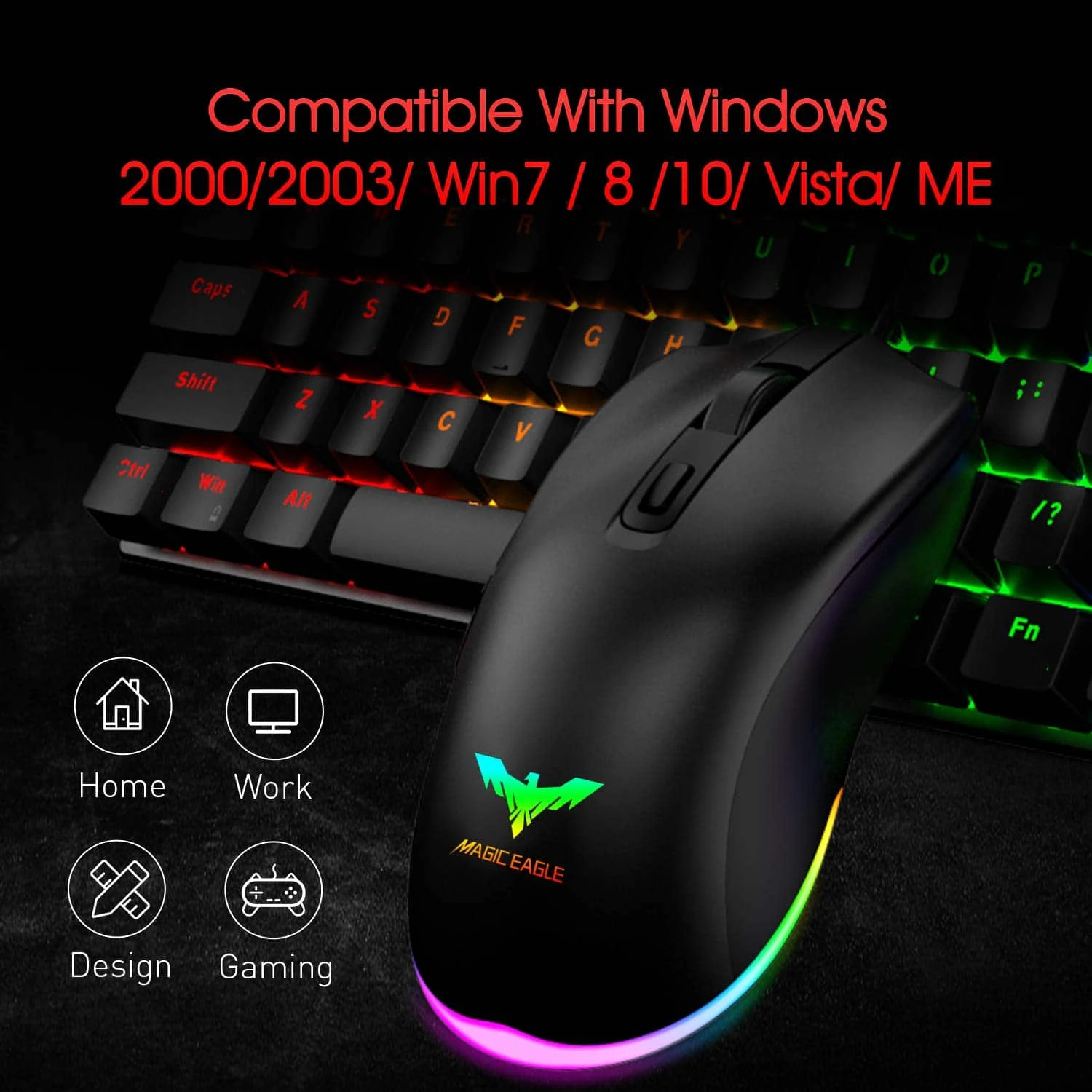 HAVIT MS732 RGB Gaming Mouse With 6400 DPI, 7 Color Backlights, 6 Buttons (2020 Version) 7 HAVIT MS732 RGB Gaming Mouse With 6400 DPI, 7 Color Backlights, 6 Buttons (2020 Version)
