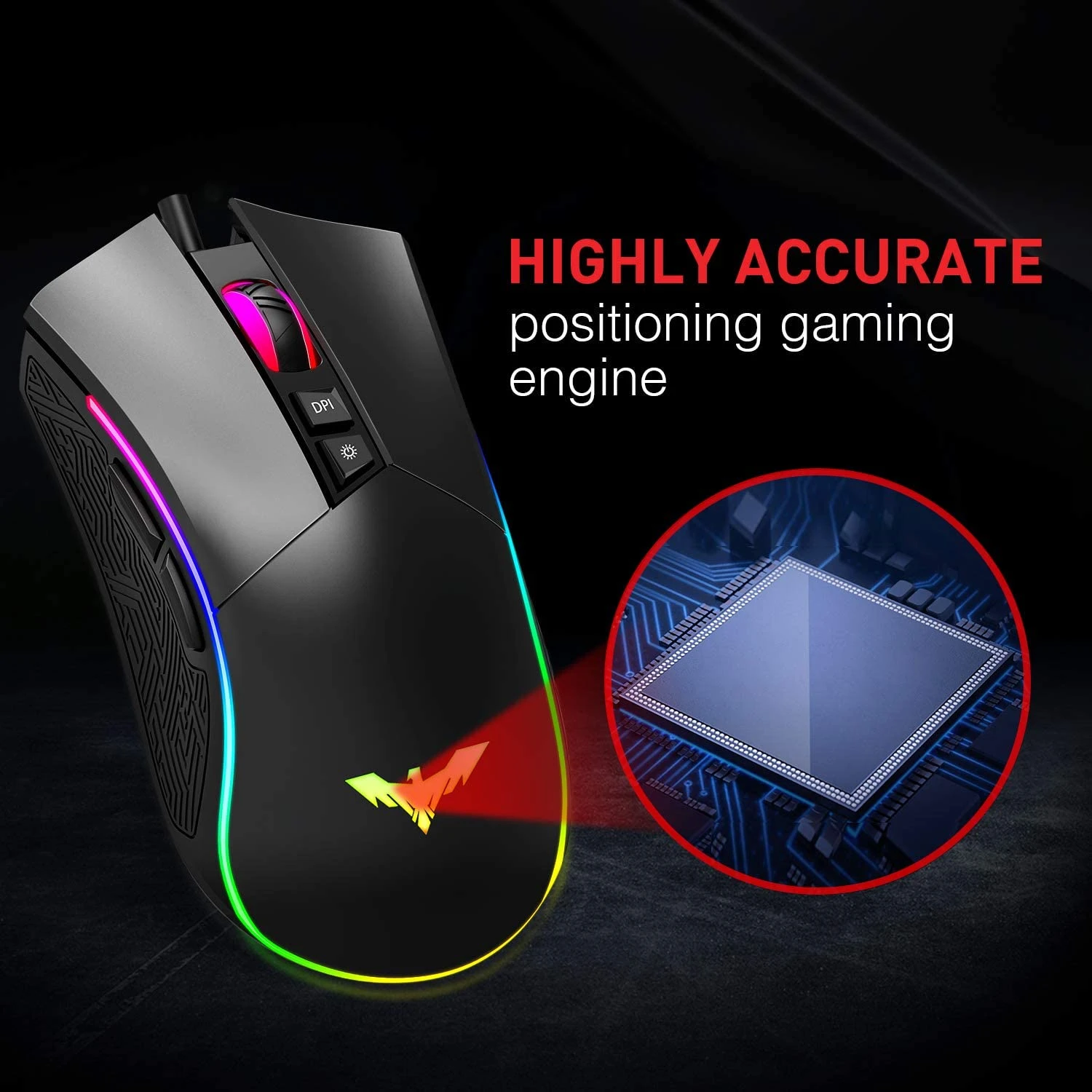 HAVIT MS733 RGB Programmable Gaming Mouse (2020 Version) 7 HAVIT MS733 RGB Programmable Gaming Mouse (2020 Version)